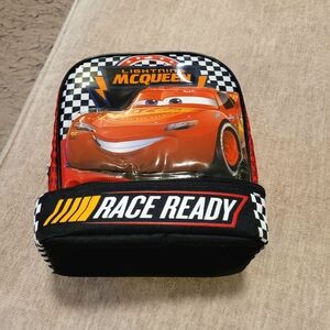 Cars Lightning McQueen Dome Dual Compartment Insulated Lunch Bag Lunchbox-NWOT